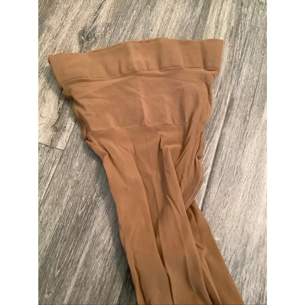 Wolford Womens XL Beige Individual 10 High Waist Tights Minimalist Luxury C3-5